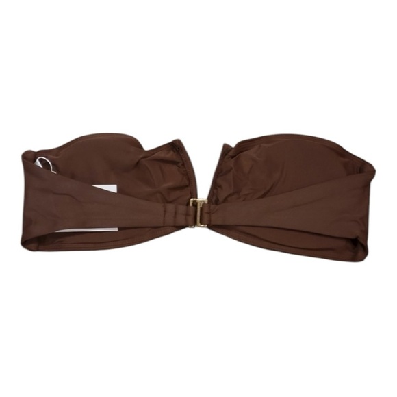 Andie The Scala Top Bikini Separate Color Espresso Brown Style AT169 Size Small - Picture 8 of 11